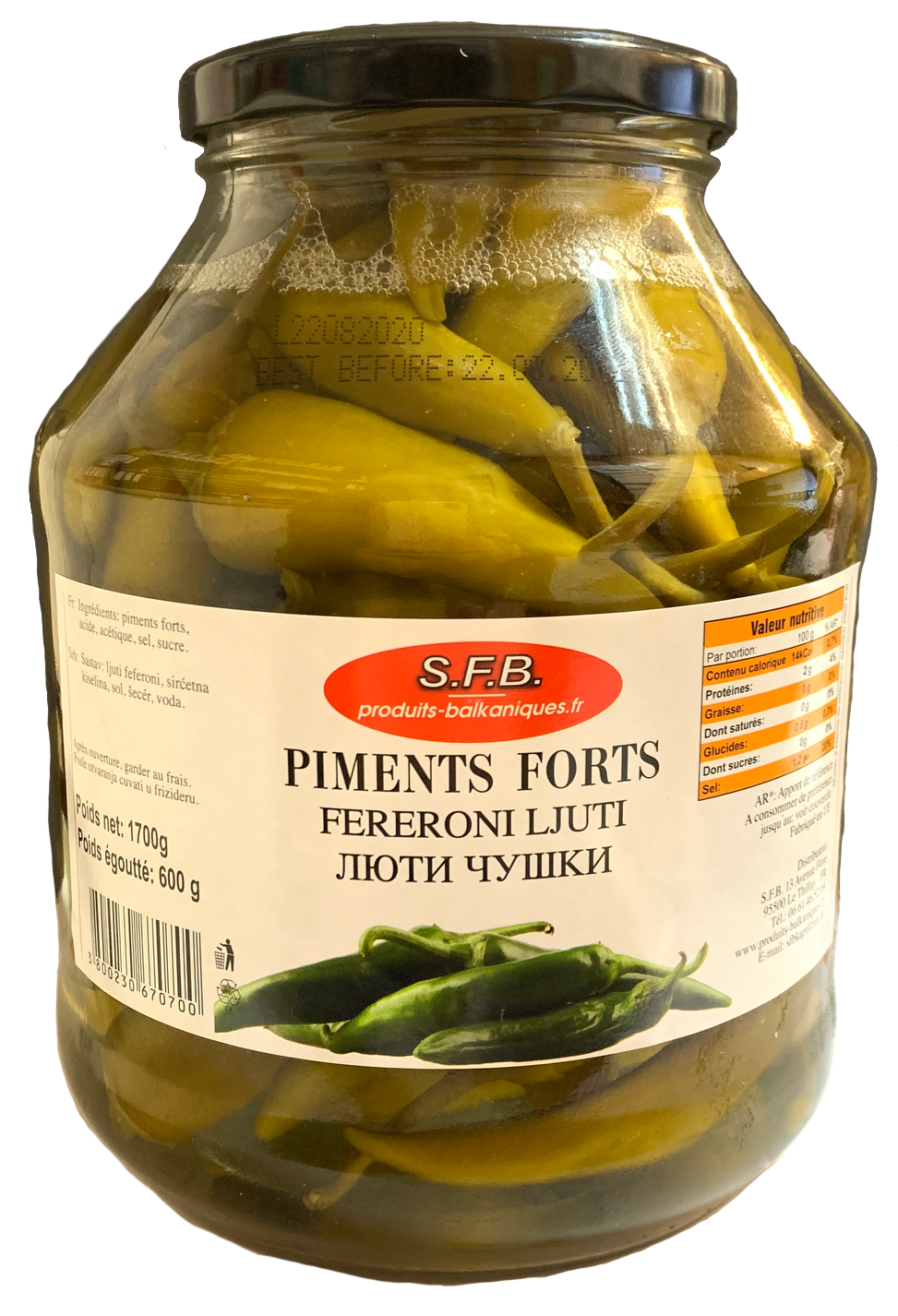 Piments Forts 1.7Kg SFB